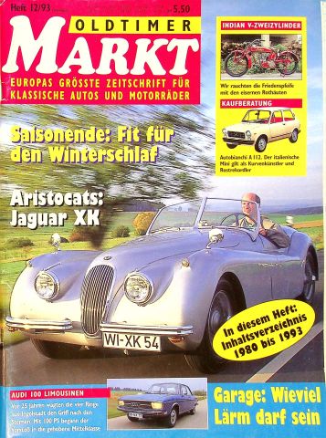 Deckblatt Oldtimer Markt (12/1993)